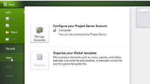Microsoft Project 2010: Creating a Task List