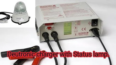 Deutronic​ Battery​ ​charger​ with​  a​ Status lamp.