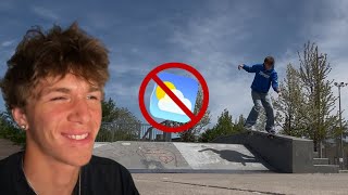 The REALITY of having a MIC’D UP Skate session . (CRAZY WIND)