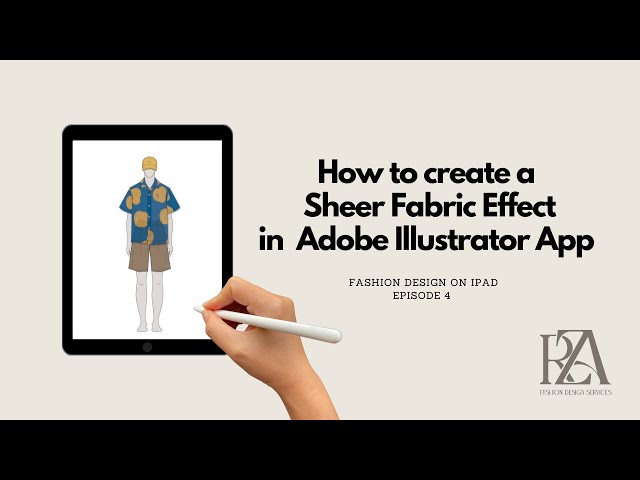 How to create a Sheer Fabric Effect in Adobe Illustrator App