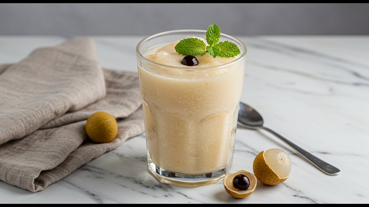 How To Make Longan Smoothie - Home Cooking Lifestyle - YouTube