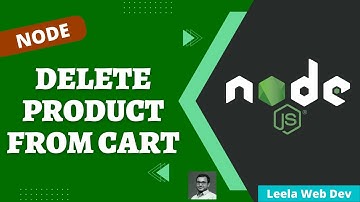 32. Delete Product Details from cart when the product is completely deleted in Express Node- NodeJS