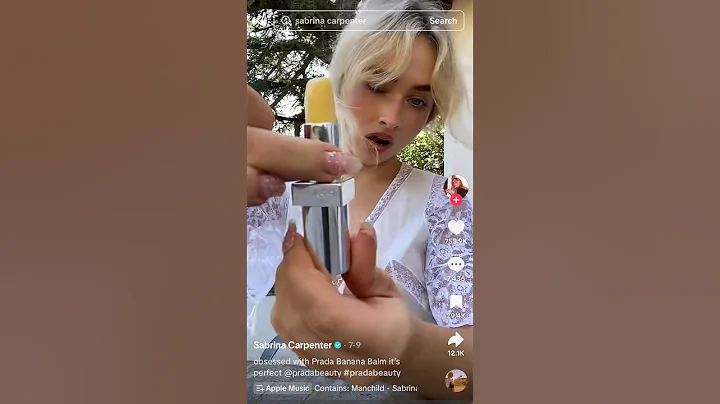 trying SABRINA CARPENTER’s fave banana lip balm! 🍌 #shorts #sabrinacarpenter #makeup