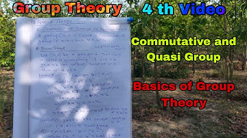 Commutative or Abelian Group and Quasi Group | Group Theory #linearalgebra #group #grouptheory