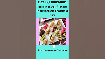 Box 1kg Loukoums Sarma A Vendre Sur Internet En France A 27 