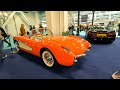 The corvette  70th anniversary  at the london classic car show 2023