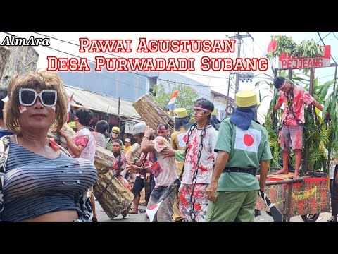 Full Video of the Purwadadi Village August Parade in Subang || AlmAra Watching the 79th Indonesia...