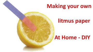 Make Litmus Paper from A4 Paper at Home By Yourself  - DIY