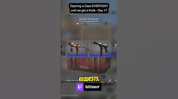 Opening a Case EVERYDAY until we get a Knife - Day 17 #shorts