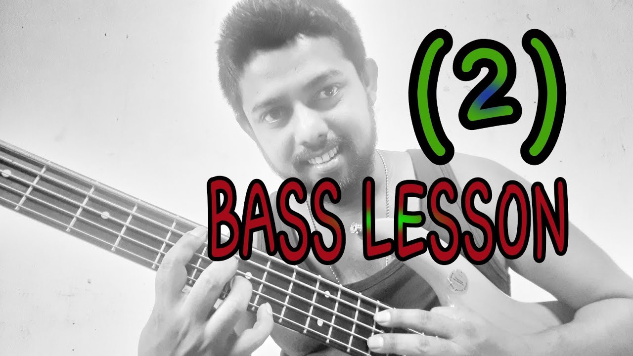 Bass guitar lessons part 2 නිවැරදිව බේස් ගිටාර් වාදනය ඉගනගමු Bass
