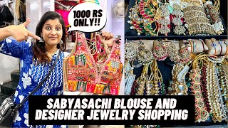 Sabyasachi Blouse And Designer Jewelry At The Cheapest Price Gk-1 M Block Market Shopping Tour