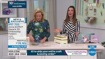 Anna Griffin Square 3D Embossing Folders