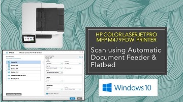 HP Color LaserJet Pro MFP M479 Printer Scan using Automatic Document Feeder & Flatbed