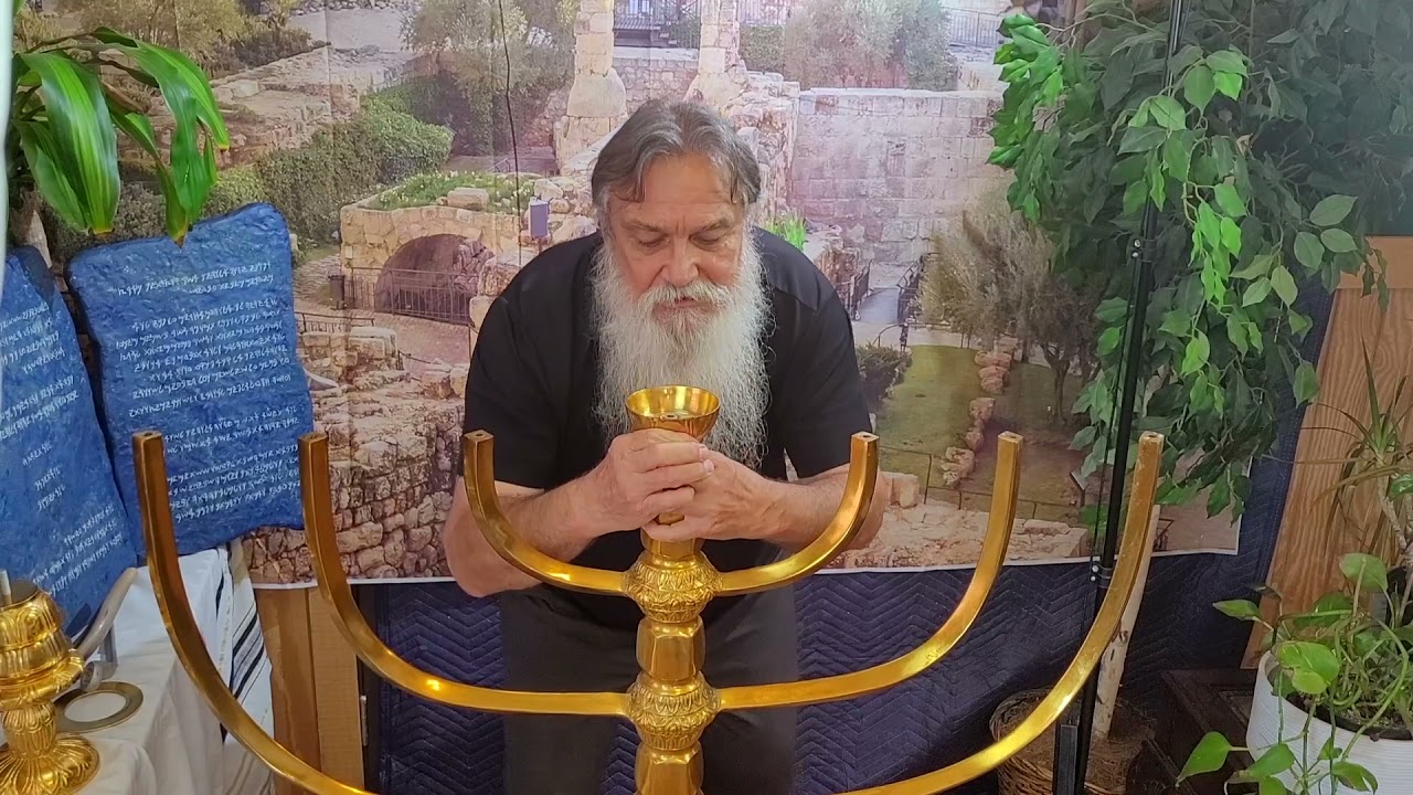 Assembly of Full Size 7 branch Menorah of the Second Temple period by Dr. Terry Harman