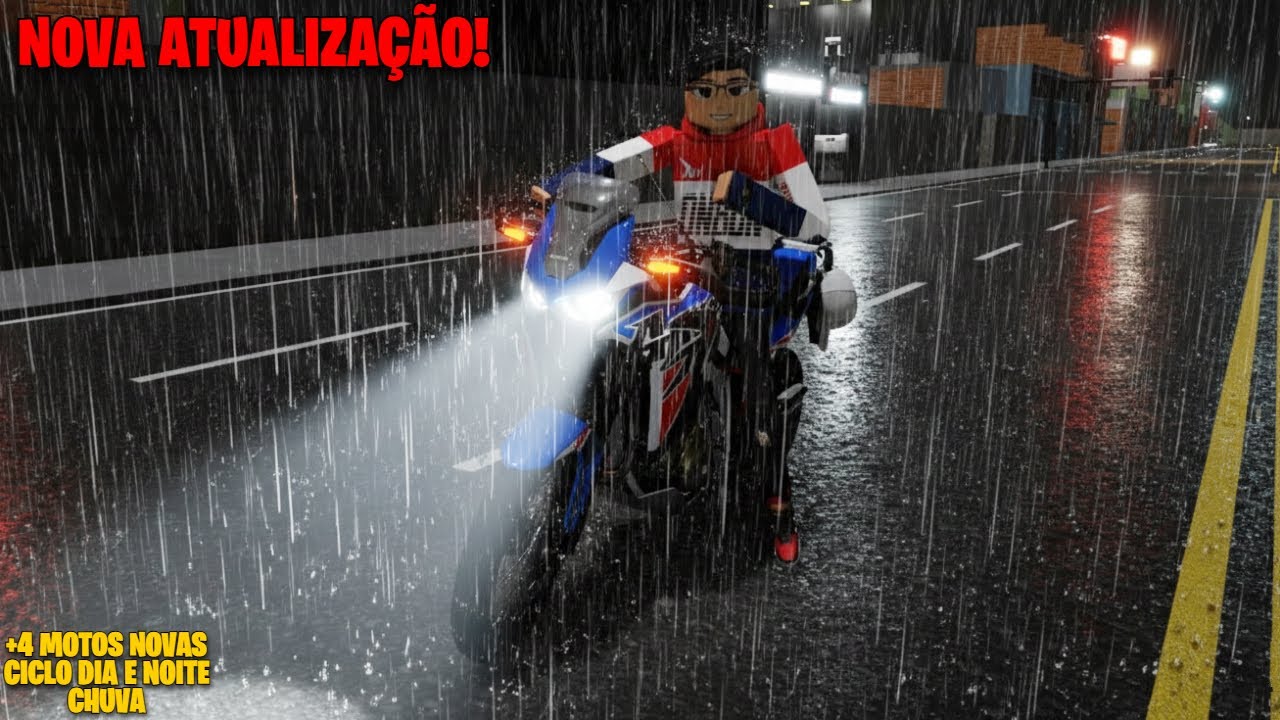 NOVA ATUALIZAÇÃO COM 4 MOTOS NOVAS E CHUVA NO GRAU SP! - Roblox RP