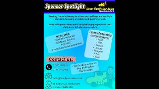 Sponsor spotlight: Family car sales #sponsorspotlight #football #coaching #soccer #sports