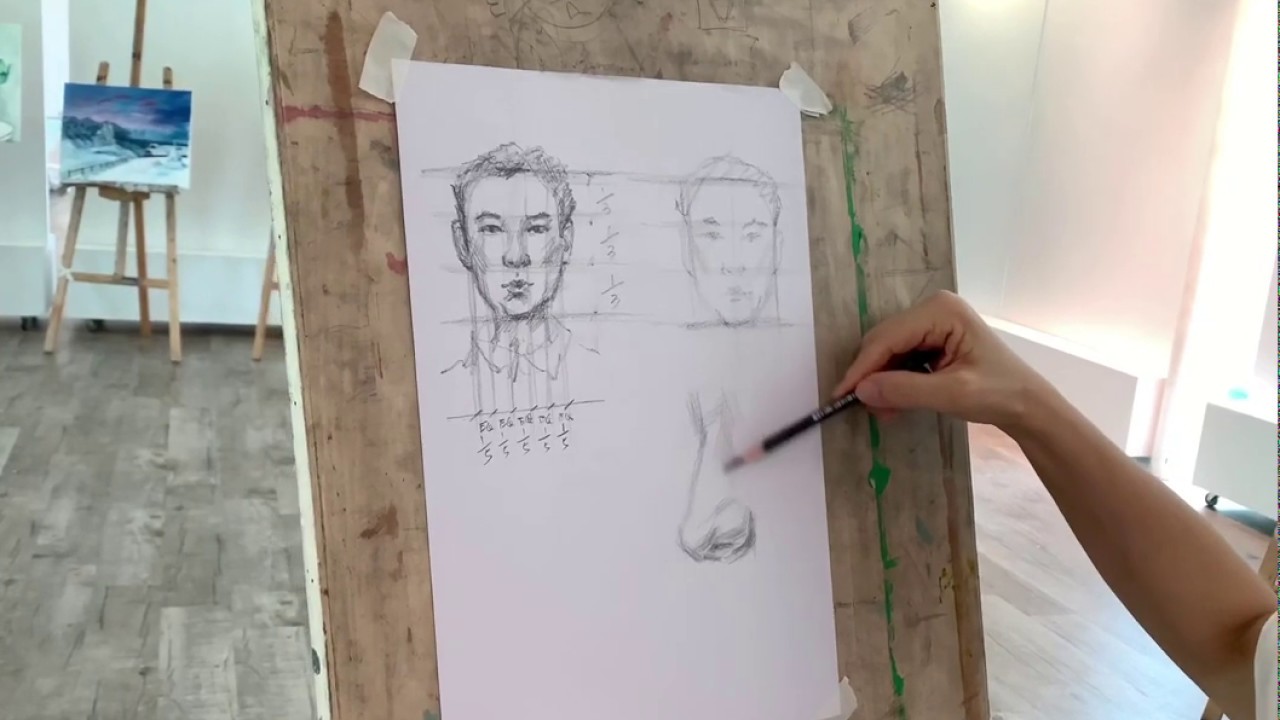 Portrait Drawing - Visual Arts Centre Zoom Live Art Sessions (Drawing ...