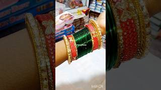 Green red colour bangles design set #ytshorts #shorts #youtubeshorts #new #viral