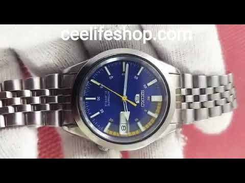 seiko 5 7s26-00x0 automatic 21 Jewels blue dial | seiko5 Japan | Seiko |  ceelifemedia | seiko watch - YouTube
