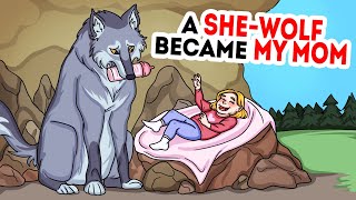 Shewolf raised a girl in the woods