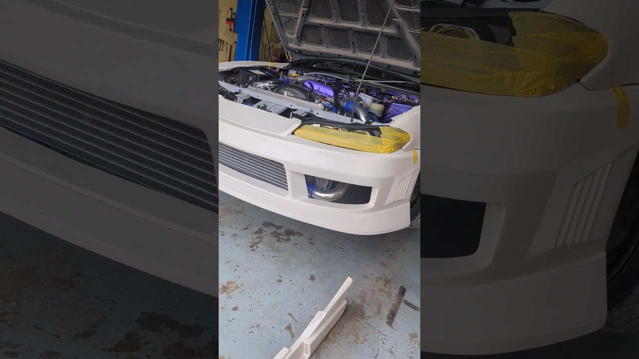 S15シルビア エアロ取り付け！