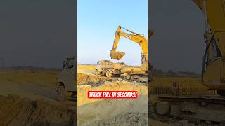 JCB Excavator Heavy Mud Loading in Truck | Satisfying Construction Work 🔥 #shorts #jcbexcavator