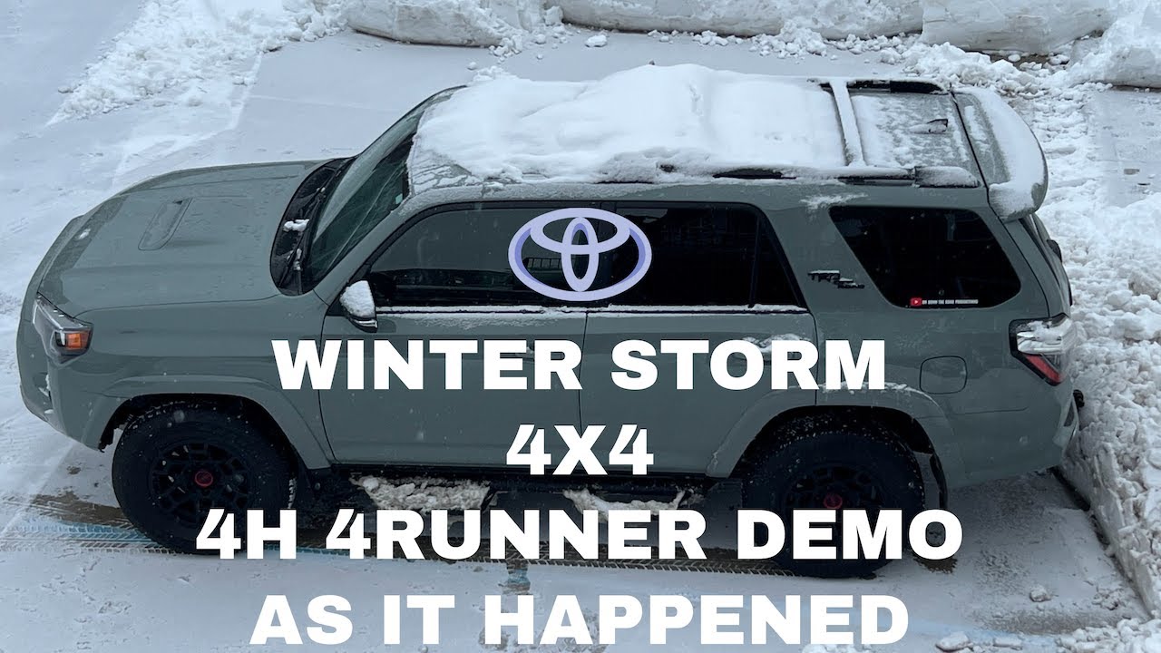 TRD ORP 4Runner in A Snow Storm 4X4 Demo #automobile #automotive  #auto #trending #vehicle #winter