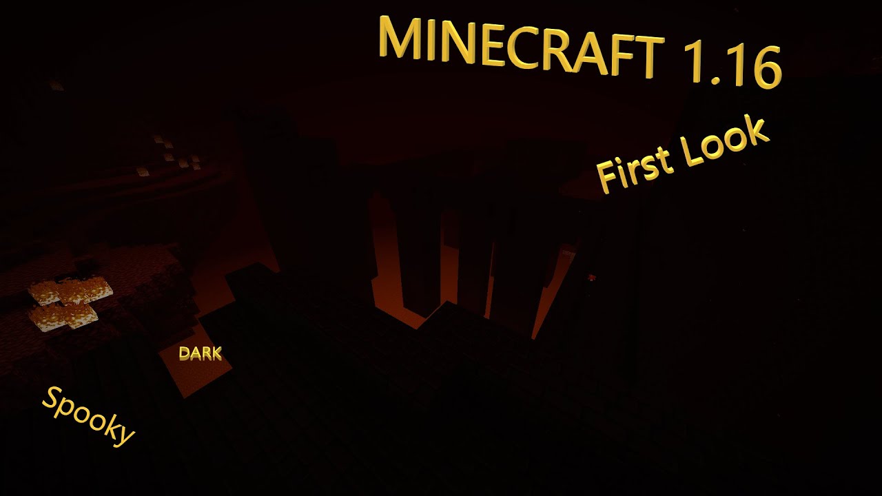 My first look at minecraft 1.16 - Minecraft