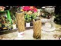 Idea Kreatif Pembuatan Vas Bunga untuk Ruangan dari Barang Bekas dan semen DIY cement scaft  (PART2)