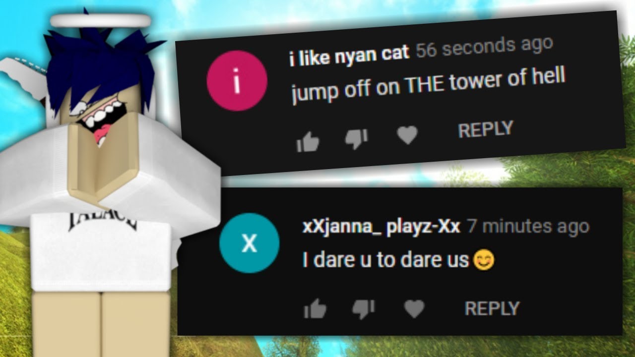 SUPER EPIC DARES ON ROBLOX!