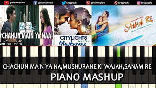 Presenting piano mashup bollywood hindi songs video tutorial and
chords "chahun main ya naa,sanam re,muskurane ki wajah mashup" in this
bollywood...