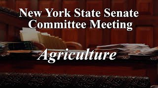 Senate Standing Committee on Agriculture - 05/22/2024 by NYSenate 54 views 7 days ago 15 minutes