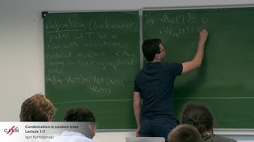 Igor Kortchemski: Condensation in random trees - Lecture 1