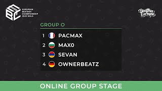 Group O - Pacmax, Max0, Sevan, Ownerbeatz - EBBC 22 Online Group Stage