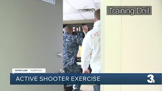 Naval Station Norfolk conducting active shooter exercise