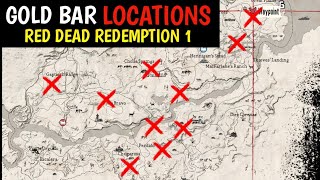 9 Treasure Hunting Map Locations To Get Gold Bars & Treasure Hunter Satchel - Red Dead Redemption 1