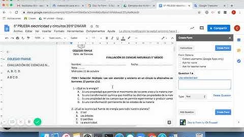 Importar prueba hecha en word a formularios de google