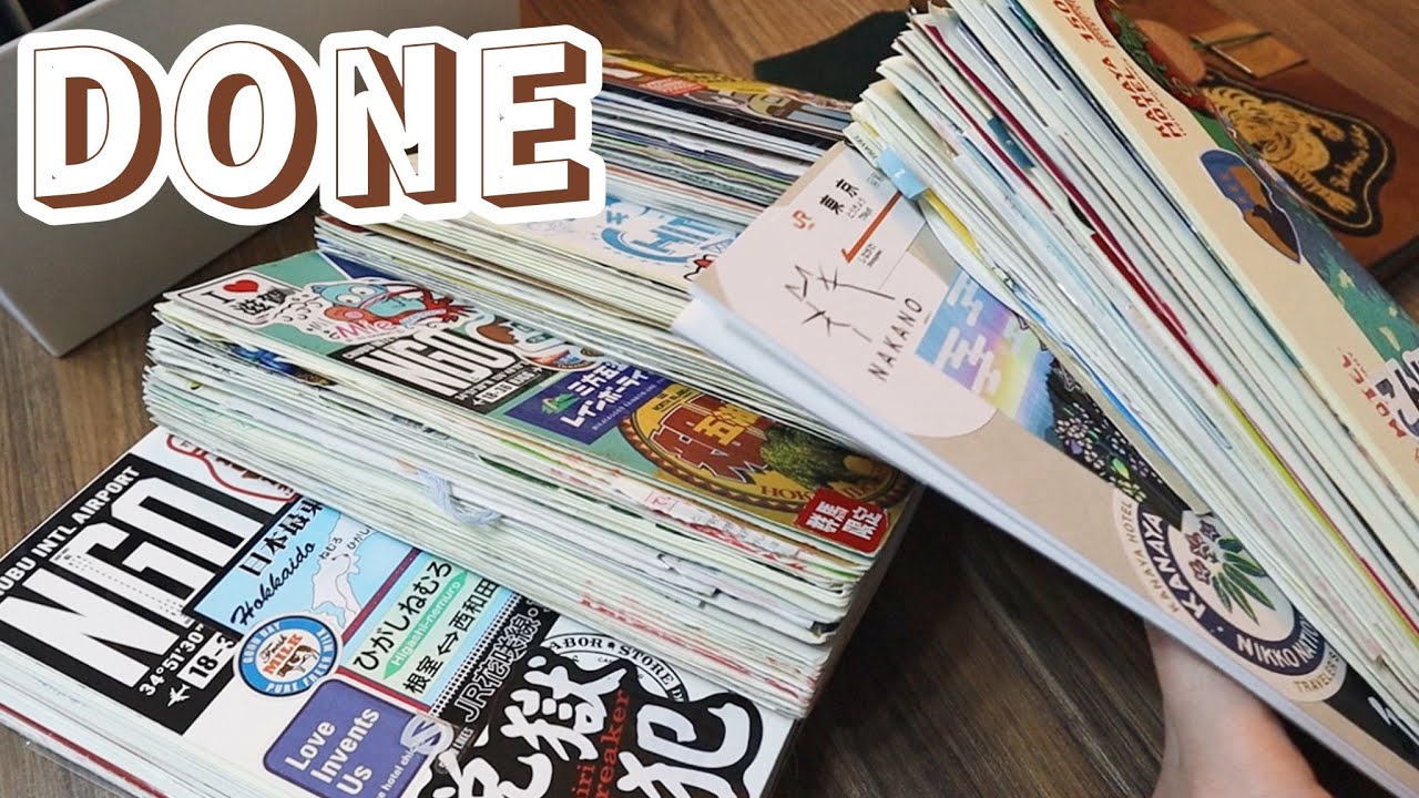 【手帳の中身】1冊使い切ったプクプクな旅ノートをパラパラ紹介🚃