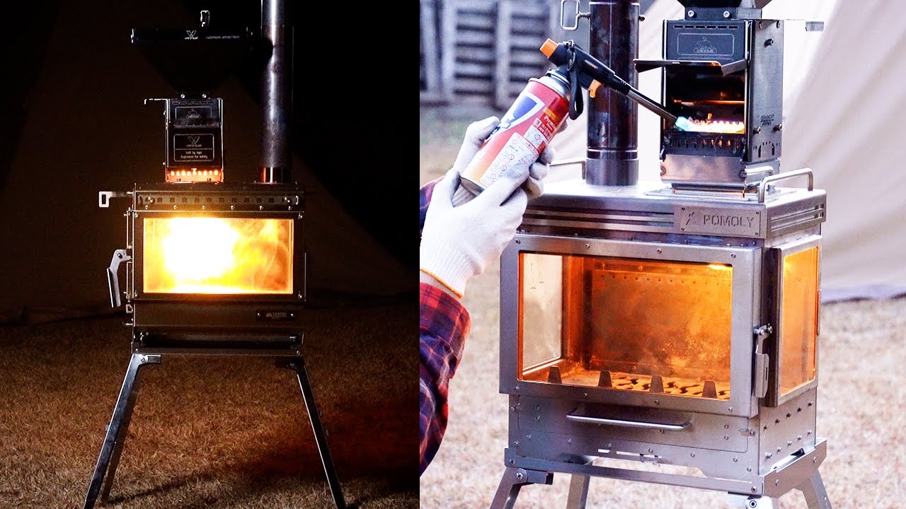 Тестирование пеллетной горелки с верхним расположением на моей походной дровяной печи