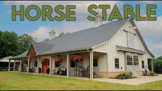 Touring a BRAND new horse STABLE