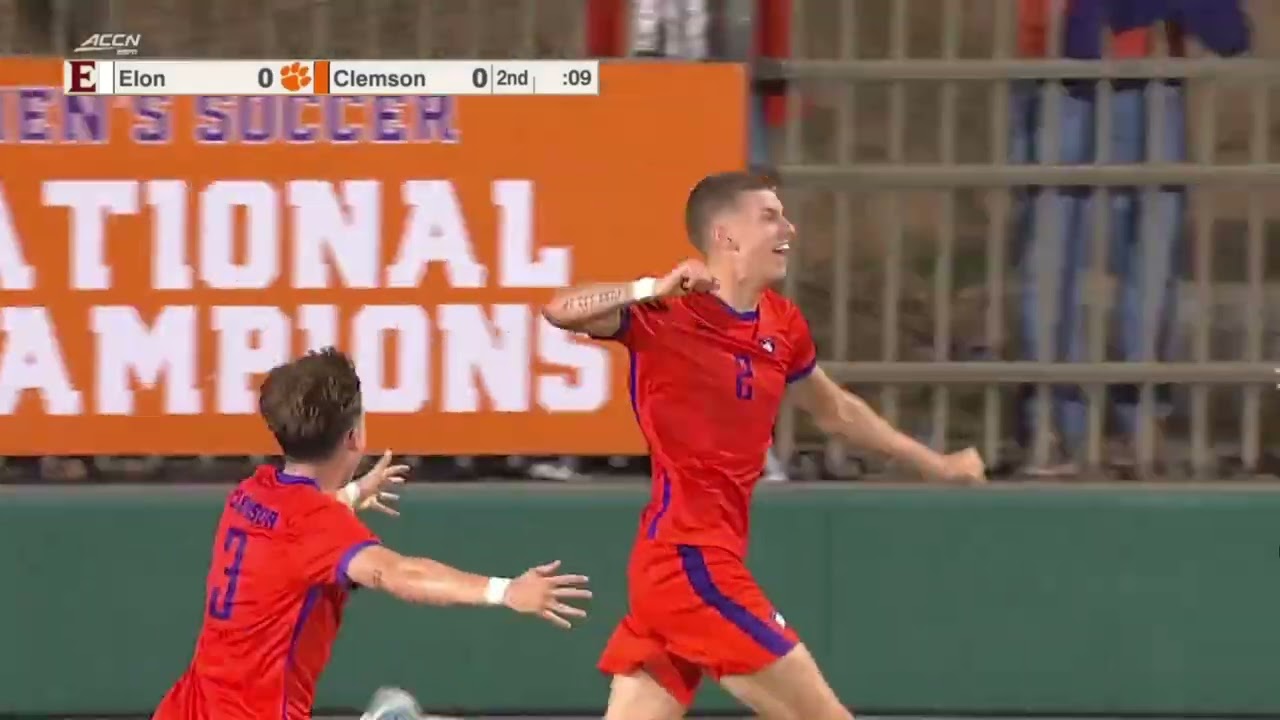 Lukas Magnason last-minute goal for Clemson Father Stretch My Hands edit
