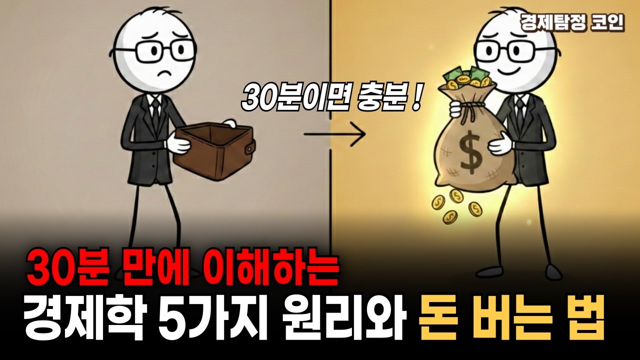 경제학 5가지 원리와 돈 버는 법, 30분만에 이해.