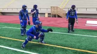 Catcher Machine Receiving and Footwork Drills