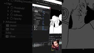 Easily Composite Echo Glow Lines to subjects in videos inside After Effects#aftereffects #creator