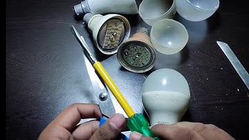How to Open LED Bulb Diffuser Best Trick | LED Bulb Repair #trending #led