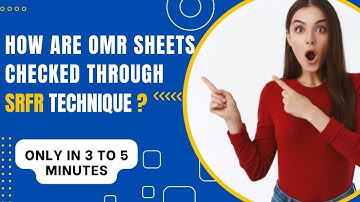 How are OMR sheets checked through the SRFR technique?