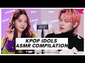 Kpop idols doing ASMR (No talking) (BTS, NCT, TWICE, FROMIS_9, TXT)