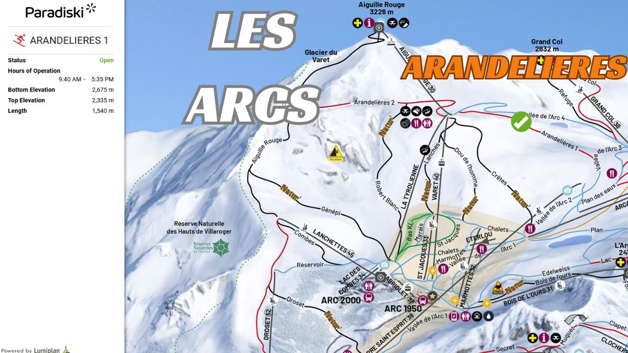 [4K] POV Skiing Best Red piste in Les Arcs – Exploring Arandelieres!