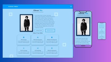 Build a Responsive Personal Portfolio Website with HTML, CSS and JavaScript | Pt - 3