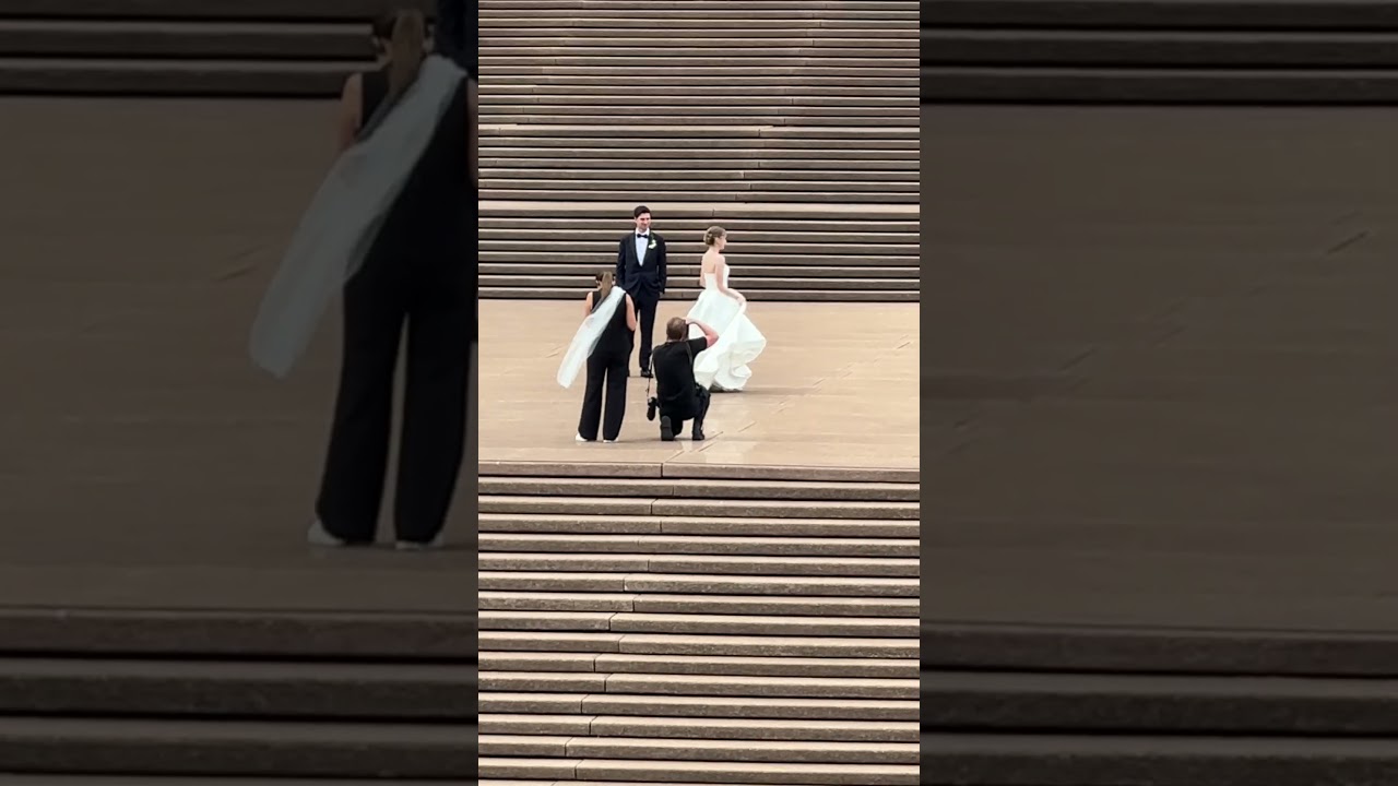 #ValentinesDay 2026: Watching another #wedding couple at the #SydneyOperaHouse 📸 #shorts #sydney